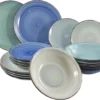 Studio Tavola Geschirr Set Ocean Blue 18-teilig -Esstisch Lieferungen Rabatte ee261969619fb7443901387b9d9ca1bd