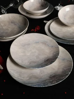 Hermia Concept, Erika,(24 Stücke), Abendessen , Mehrfarbig, 100% Porzellan -Esstisch Lieferungen Rabatte f32cffc1ee40db188a2d13ff084fec33