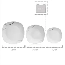 Sänger Tafelservice Bilgola Black Lines 18 Tlg. -Esstisch Lieferungen Rabatte f8674bcd1ccb61e6b3a40c2da5d59752