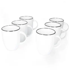 Van Well Black Star 24tlg. Kombi-Service 6 Personen Porzellan Geschirr-Set -Esstisch Lieferungen Rabatte fa6432263750cf525f3ddbec3a5388ad