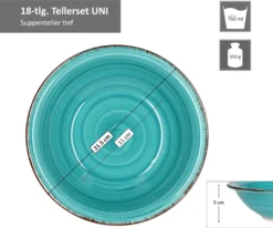 Service 18tlg. Tellerset Uni Bunt, Für 6 Personen In Unterschiedlichen Farben -Esstisch Lieferungen Rabatte fb6df28ee833b022561463b9e3748f3f