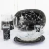 Tafelservice Marble Black 46 Tlg. LUMINARC -Esstisch Lieferungen Rabatte fc3cb06c24ac917be6296925c55debb4